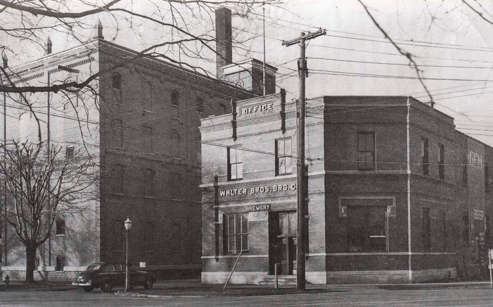 Walter Bros. Brewing Co. operates from the corner of Nicolet Boulevard and Ahnaip Street in Menasha in this undated photograph.