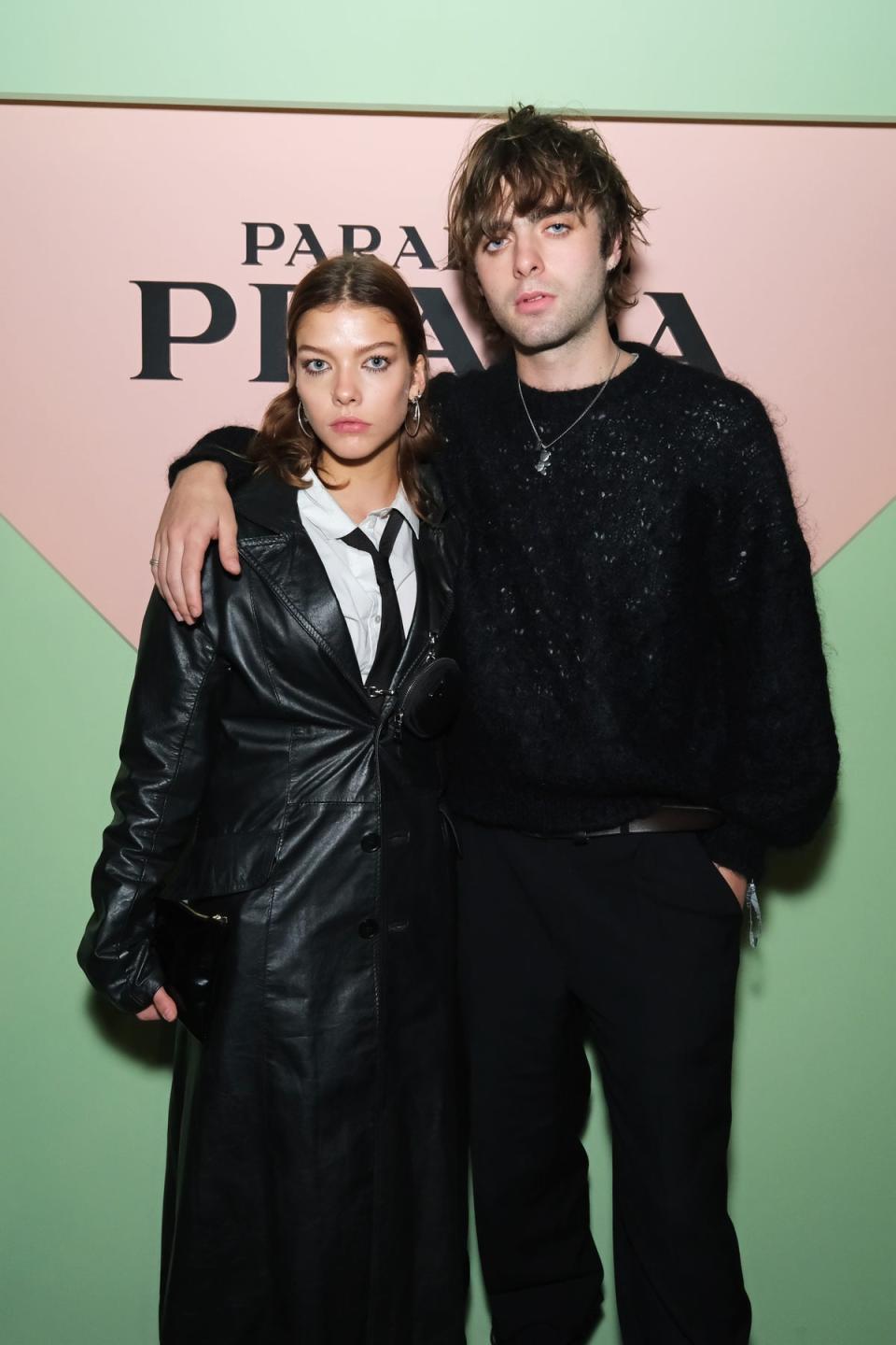 Isobel Richmond and Lennon Gallagher attend the Prada Paradoxe fragrance launch party on October 13, 2022 (Dave Benett)