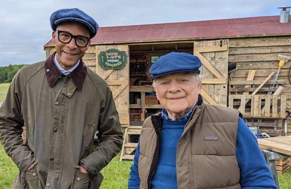 Sir David Jason (right) has teamed up with Repair Shop star Jay Blades for a new role credit:Bang Showbiz