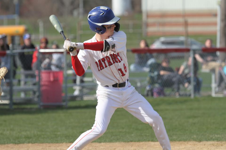 Portsmouth's Charlie Cord swatted two of the Patriots three hits in their shutout loss to Hendricken on Thursday.