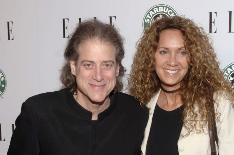 Richard Lewis is survived by his wife Joyce Lapinsky. File Photo by Phil McCarten/UPI