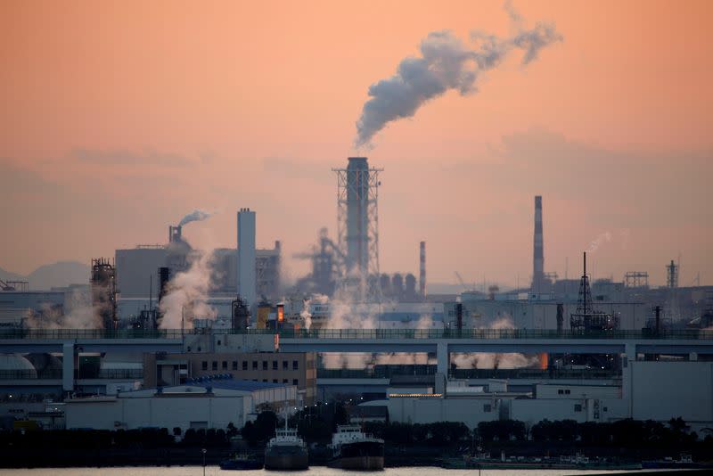 FILE PHOTO: Factories pictured near Tokyo