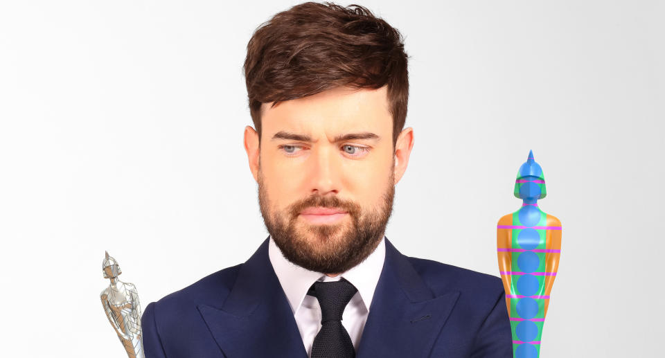 Jack Whitehall returns to host the Brits. (John Marshall/JMEInternational/ITV)