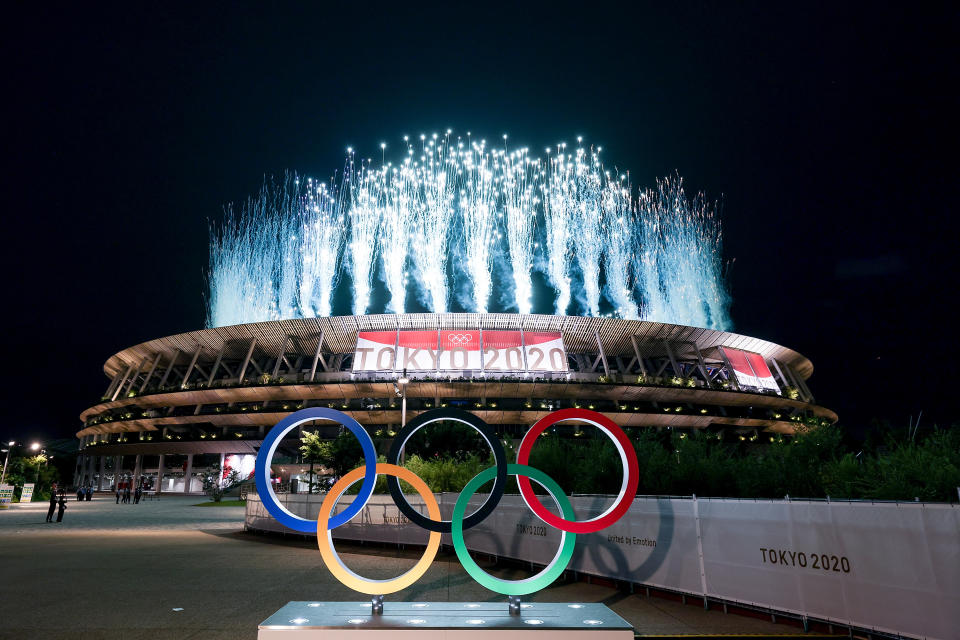 <p>Opening Ceremony of the Tokyo 2020 Olympic Games at Olympic Stadium on July 23, 2021 in Tokyo, Japan.</p> 