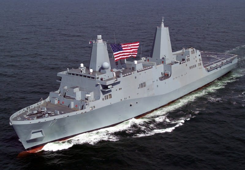 美國海軍LPD-17聖安東尼奧級（San Antonio-class）兩棲船塢運輸艦。（取自維基百科）