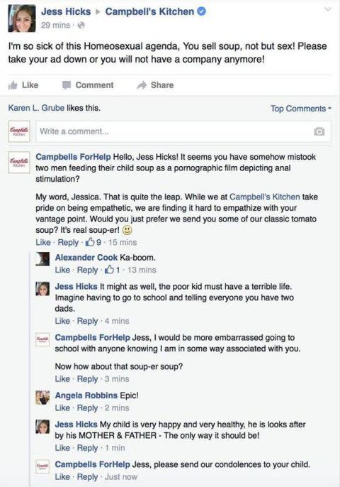 Woman Complained To Campbell s About New Gay Friendly Soup Ad  