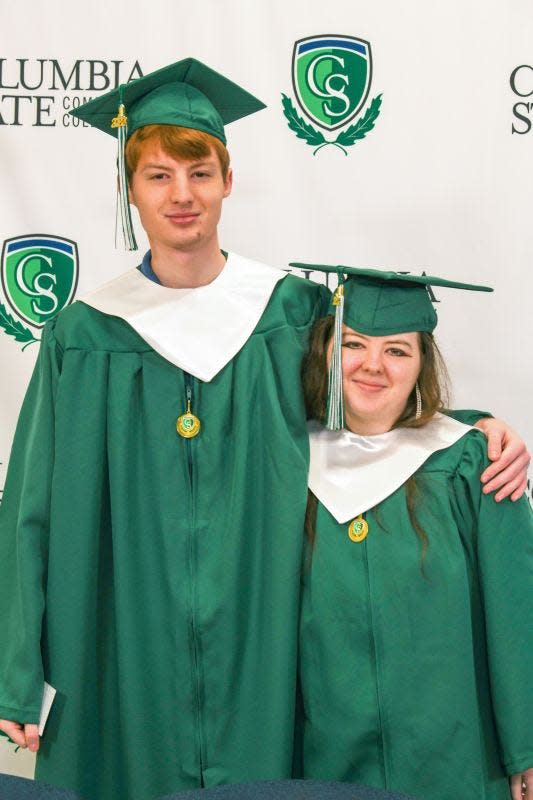 Although they graduated in different semesters, twins Thomas and Sarah Malpas were able to celebrate their achievements together at the same commencement ceremony. Thomas, a Tennessee Promise student and recipient of the Eric James Moeller Scholarship and Sally Lou Steenberg Scholarship, graduated from Columbia State in summer 2022, but returned to formally receive his university parallel (general transfer) Associate of Science degree. Thomas is currently enrolled at the University of Tennessee at Martin majoring in meteorology and hopes to eventually join the National Weather Service. “I chose Columbia State because their education was affordable,” Thomas said. “My time here has prepared me for my future by giving a broad perspective about the world around me.” Sarah, also a Tennessee Promise student and member of Revive, is celebrating her fall graduation with an Associate of Science degree in mass communication. She plans to transfer to Middle Tennessee State University to complete her Bachelor of Science degree. “Columbia State helped prepare me for my next college experience,” Sarah said. “My favorite class was my digital media course.” Their sister, Katherine Malpas, is also a Columbia State alum.