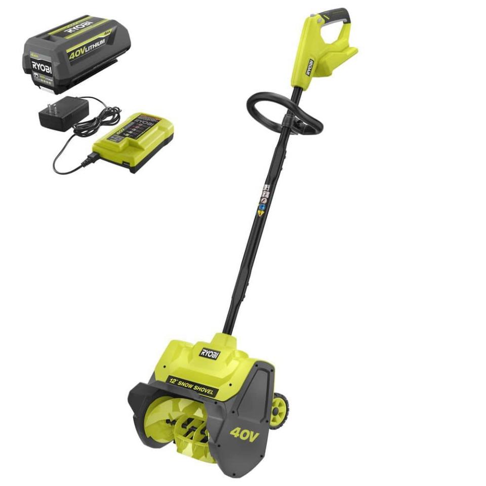 <p><a href="https://go.redirectingat.com?id=74968X1596630&url=https%3A%2F%2Fwww.homedepot.com%2Fp%2FRYOBI-40V-12-in-Single-Stage-Cordless-Electric-Snow-Shovel-with-4-0-Ah-Battery-and-Charger-RY408130%2F323015178&sref=https%3A%2F%2Fwww.popularmechanics.com%2Fhome%2Flawn-garden%2Fg37896913%2Fbest-electric-snow-shovels%2F" rel="nofollow noopener" target="_blank" data-ylk="slk:Shop Now;elm:context_link;itc:0;sec:content-canvas" class="link ">Shop Now</a></p><p>40V Cordless Electric Snow Shovel</p><p>homedepot.com</p><p>$279.00</p>