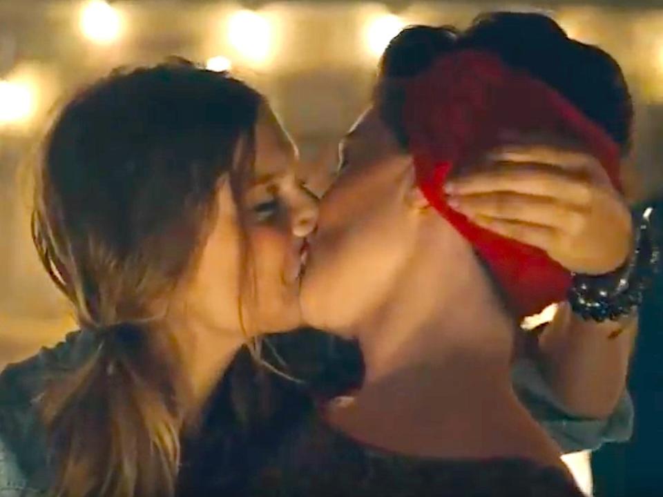 Same-sex kiss