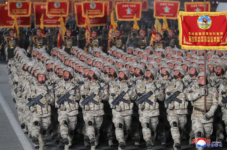 Un desfile militar en Pyongyang