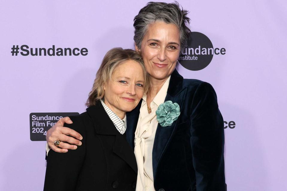 <p>Dia Dipasupil/Getty</p> Jodie Foster and Alexandra Hedison at the Sundance Film Festival in Park City, Utah, on Jan. 18, 2024