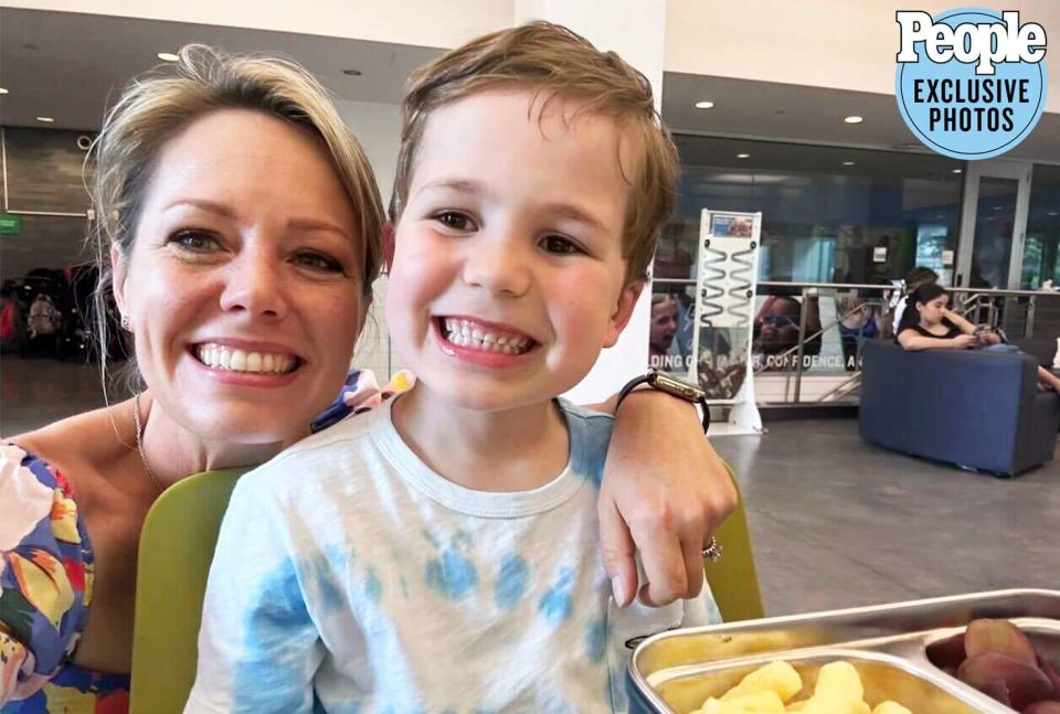 <p>Courtesy Dylan Dreyer </p> Dylan Dreyer and son Calvin