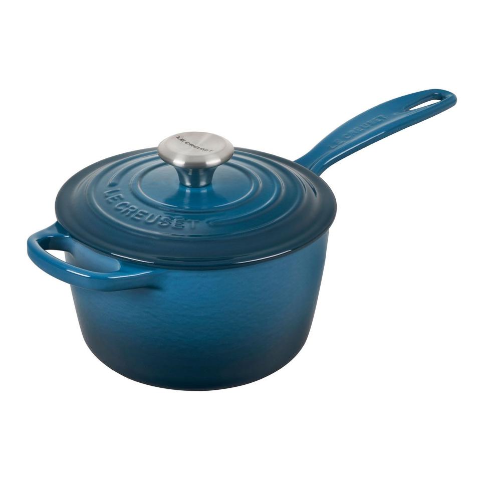 6) Le Creuset Signature Saucepan, 1.75 qt.