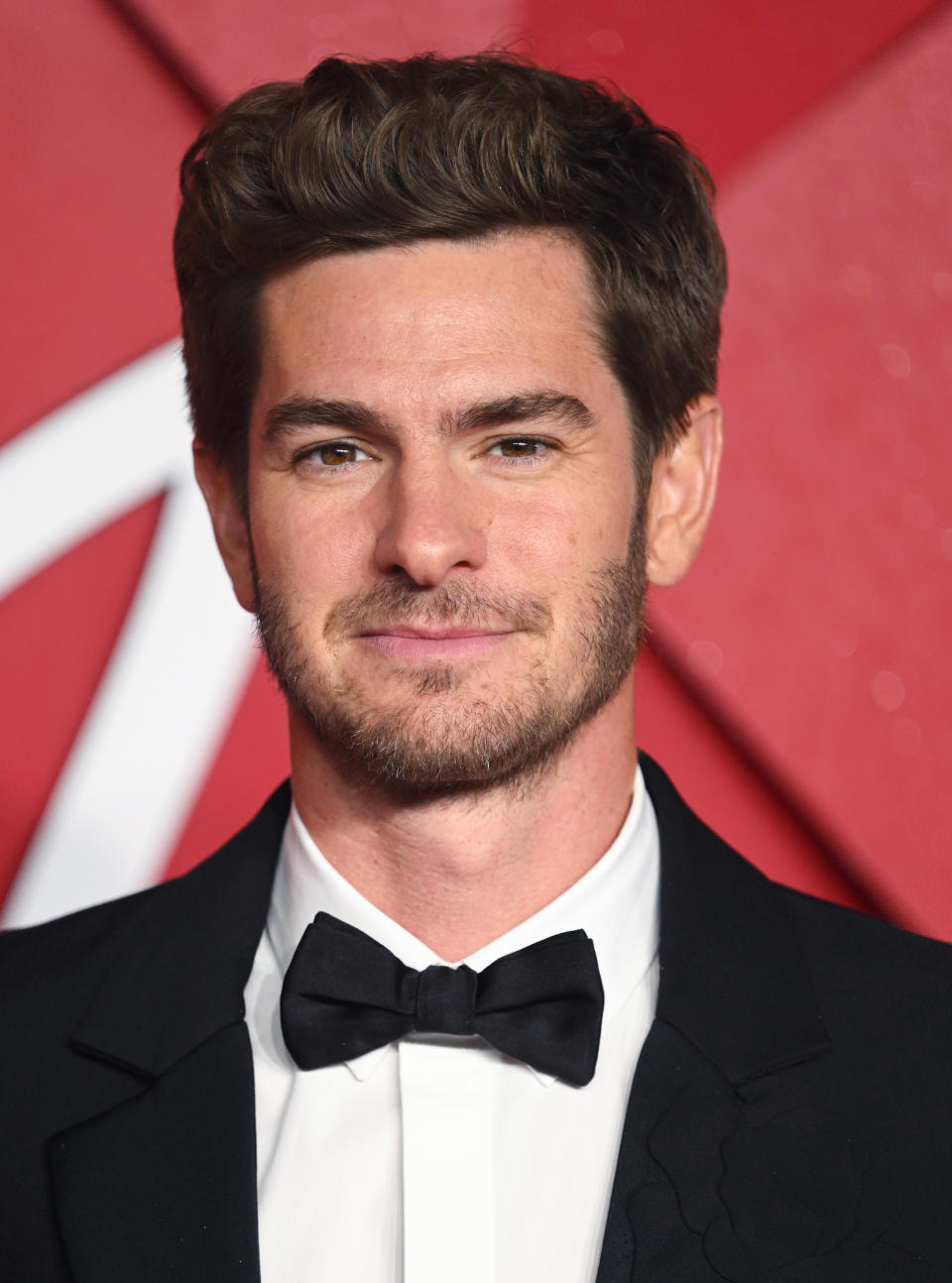 Man in a black tuxedo with a bow tie on the red carpet