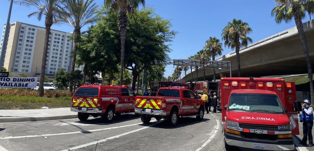 Emergency services attend the Cambria Hotel 