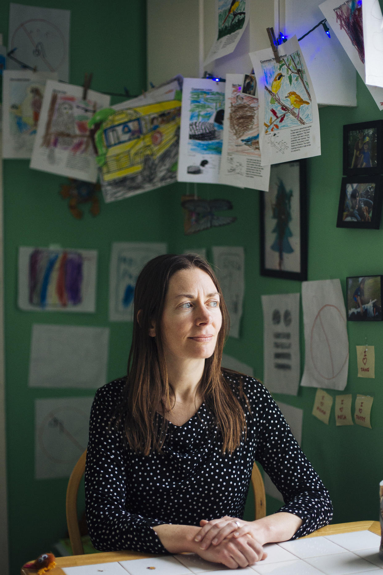 Sarah Wright, profesora de Ciencias, en su casa en Madison, Wisconsin, el 8 de febrero de 2020. (Taylor Glascock/para The New York Times)