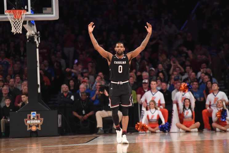 Sindarius Thornwell has led South Carolina on a shocking Final Four run. (Getty)