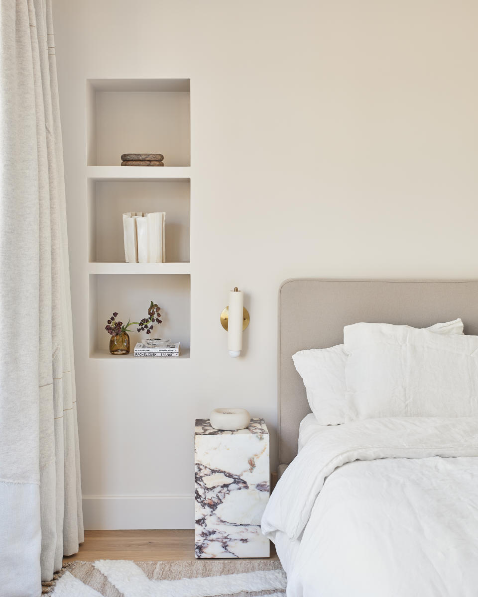 Minimalist white bedroom