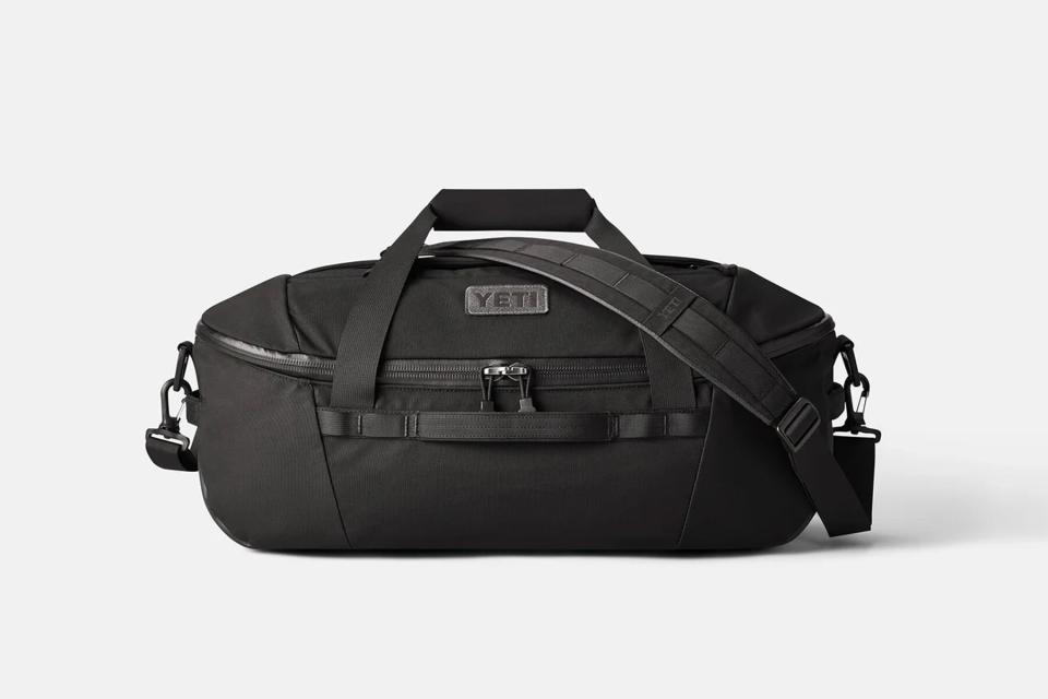 Black duffel bag