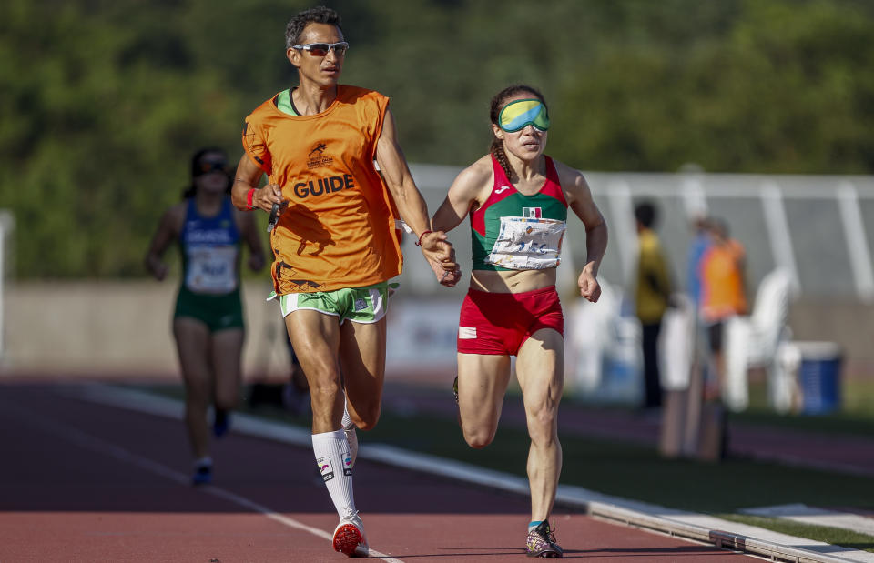 SAO PAULO, BRAZIL - APRIL 26: Monica Olivia Rodriguez Saavedra of Mexico competes in the 1500-meter women's final A at Brazilian Paralympic Training Center on April 26, 2019 in Sao Paulo, Brazil. (Photo by Miguel Schincariol/Getty Images)