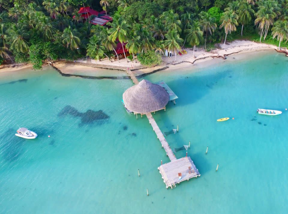 A couple are selling off their incredible adventure lodge on a luxury island for next to nothing. Photo: Magnus News Agency