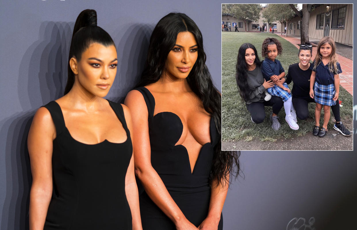 Kourtney Kardashian’s daughter Penelope has a wardrobe filled with designer buys – but should she wear them to school? [Photo: Getty/Instagram]