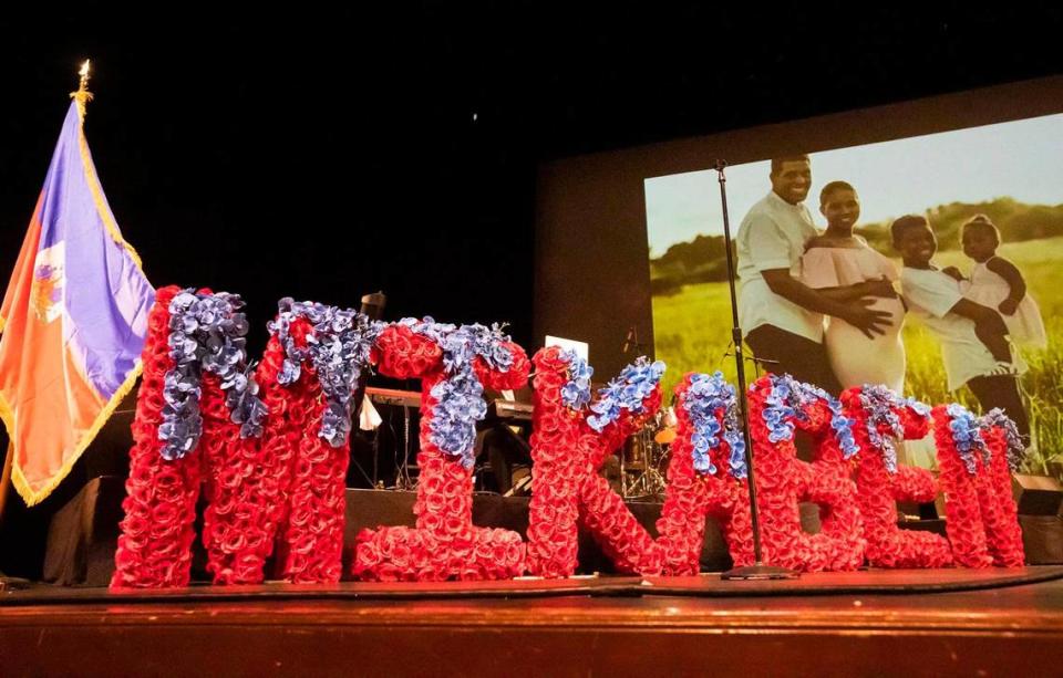 Thousands turned out in Miramar on Sunday, November 6, 2022, for a memorial service for Haitian singer Mikaben, who died in Paris while performing.