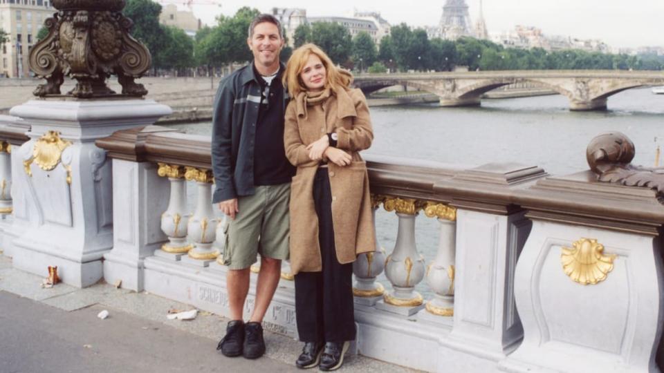 <div class="inline-image__caption"><p>Adrienne Shelly and her husband Andy Ostroy in <em>Adrienne</em></p></div> <div class="inline-image__credit">Andy Ostroy/HBO</div>