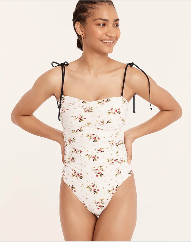 Lucky Brand Seersucker Asymmetrical One Piece - Women's Swimwear Bathing  Suit Swim One Piece in Pacific Coast, Size M - Yahoo Shopping