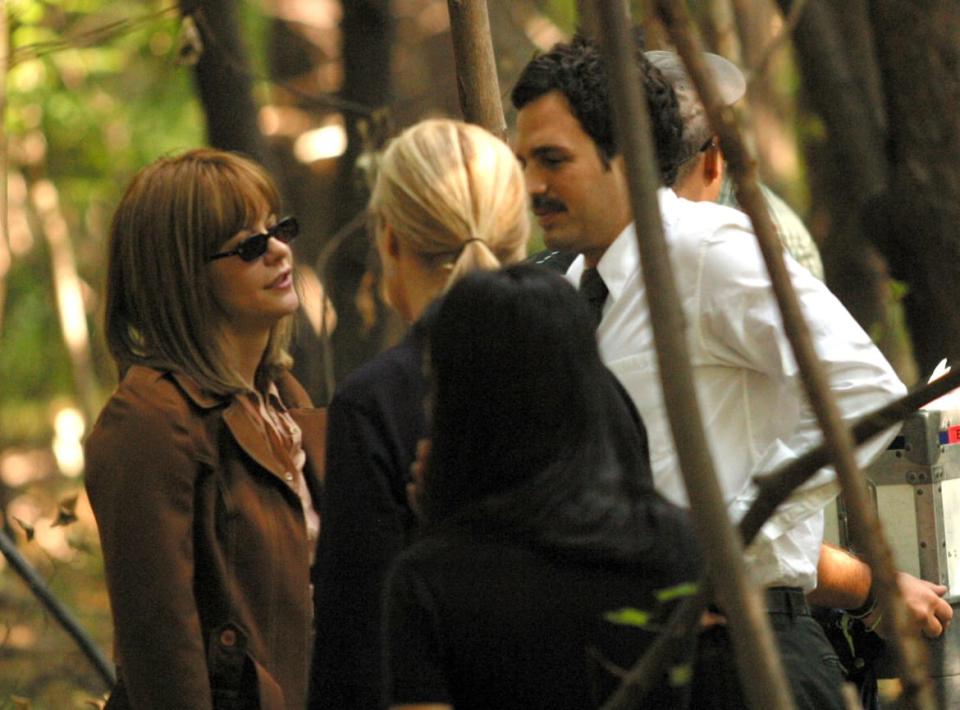 <div class="inline-image__caption"><p>Meg Ryan and Mark Ruffalo being directed by Jane Campion on the set of <em>In the Cut </em>at Prospect Park in Brooklyn, New York.</p></div> <div class="inline-image__credit">James Devaney/Getty</div>