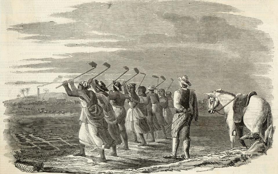 Απεικόνιση του «χτυπήματος» των σκλάβων στην Τζαμάικα το 1849