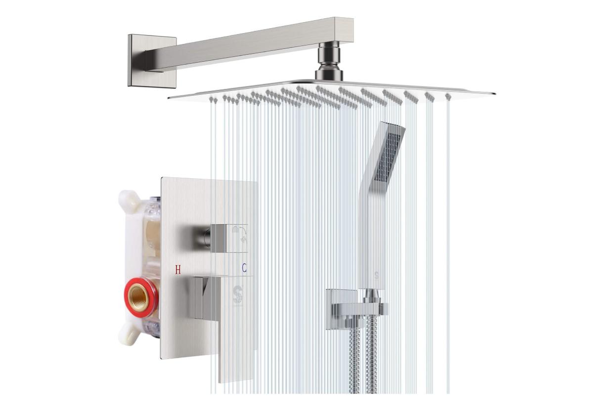 <p>F5043 Rain Shower Head </p><p>amazon.com</p><p>$182.37</p><p><a href="https://www.amazon.com/dp/B014SWZG5O?tag=syn-yahoo-20&ascsubtag=%5Bartid%7C10060.a.36108599%5Bsrc%7Cyahoo-us" rel="nofollow noopener" target="_blank" data-ylk="slk:Shop Now;elm:context_link;itc:0;sec:content-canvas" class="link rapid-noclick-resp">Shop Now</a></p><span class="copyright">amazon.com</span>