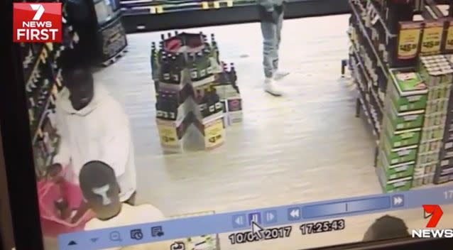 A nearby IGA liquor store had $500 worth of alcohol stolen in three minutes on Monday night. Source: 7 News