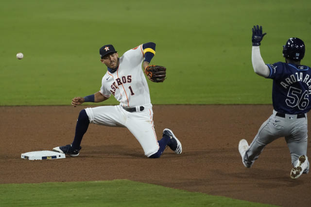 Astros reliever Abreu appeals suspension for throwing at García