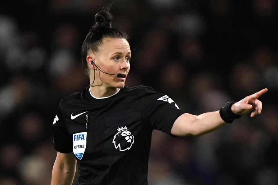 Referee Rebecca Welch made Premier League history in December (Bradley Collyer/PA) (PA Wire)