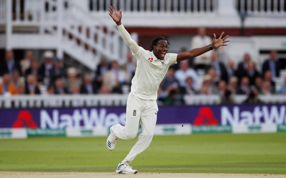 Jofra Archer bowled the fastest spell by an Englishman in a Test since 2013 - Action Images via Reuters