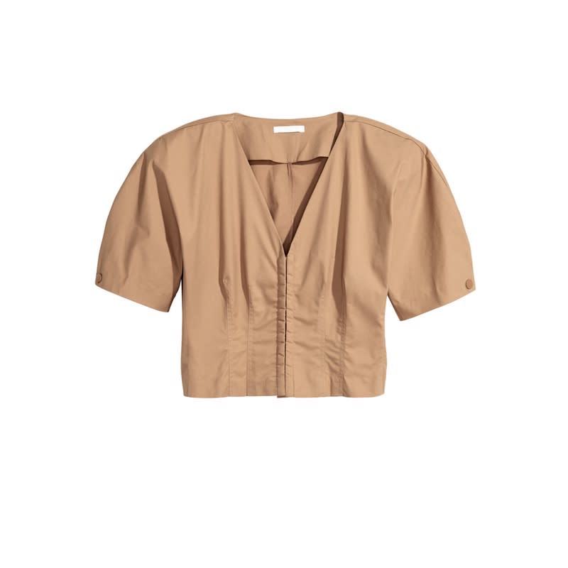 <a rel="nofollow noopener" href="http://rstyle.me/n/cpqranjduw" target="_blank" data-ylk="slk:Cotton Blouse, H&M, $30;elm:context_link;itc:0;sec:content-canvas" class="link ">Cotton Blouse, H&M, $30</a>