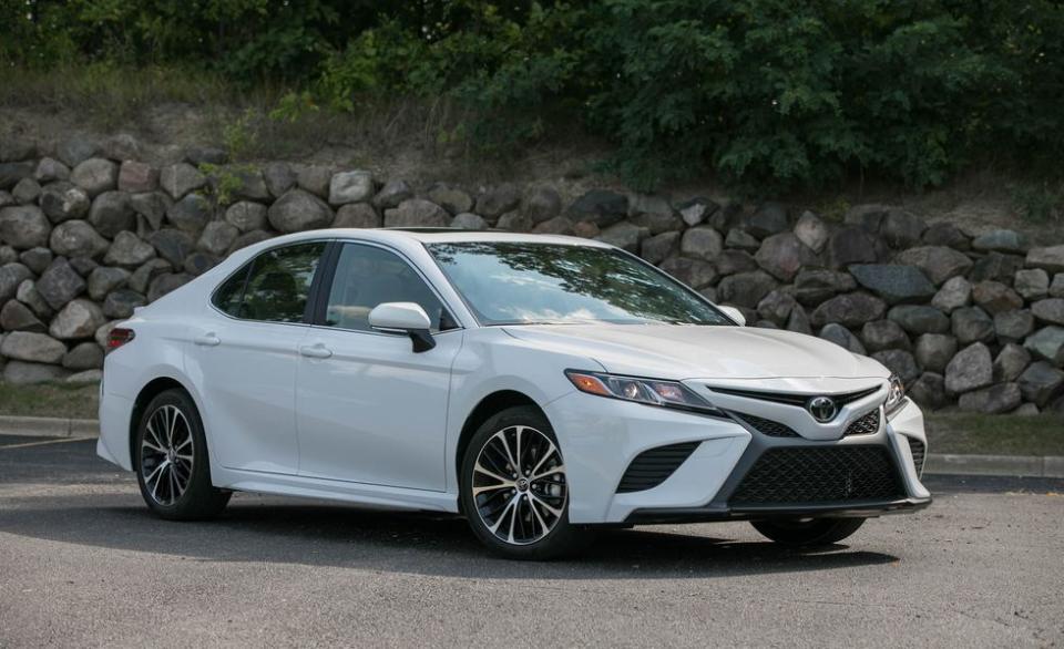 <p>In 2018, the Camry again takes a back seat to the RAV4 crossover it shares Toyota dealership floor space with. In fact, America's best-selling car ranks seventh <a rel="nofollow noopener" href="https://www.caranddriver.com/news/g25558401/best-selling-cars-suv-trucks-2018/" target="_blank" data-ylk="slk:in 2018 sales overall;elm:context_link;itc:0;sec:content-canvas" class="link ">in 2018 sales overall</a> when trucks and SUVs are factored in. Other Camry sales-beaters include the Honda CR-V, Nissan Rogue, and Ford F-150. </p>