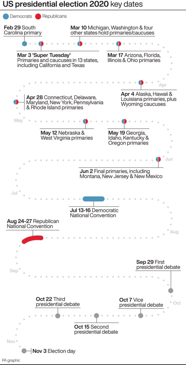 US Election graphic