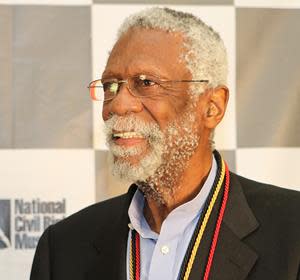 Bill Russell after receiving the National Civil Rights Museum's 2011 Freedom Award