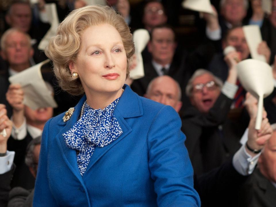 mery streep as margaret thatcher in the iron lady