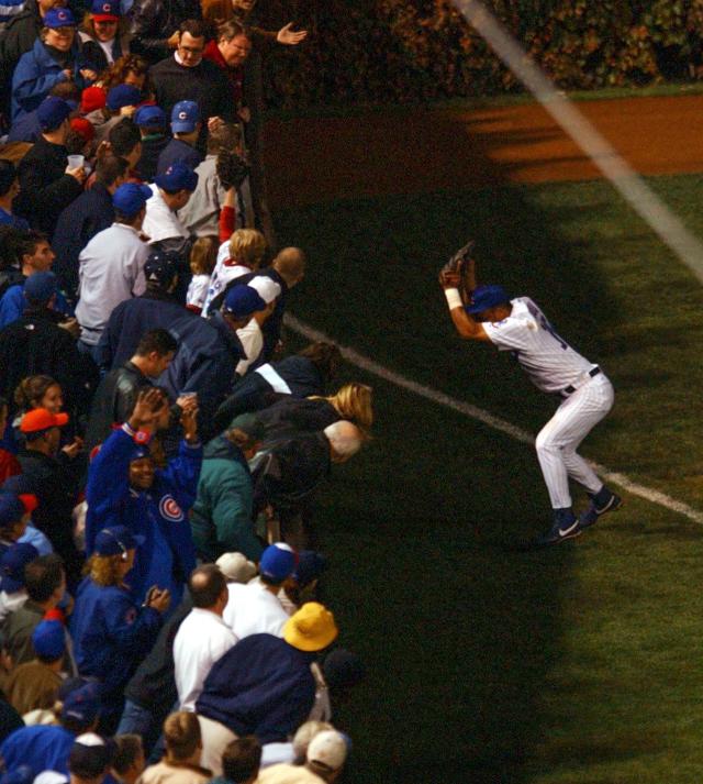 Fan dresses up as Steve Bartman at Bucks game