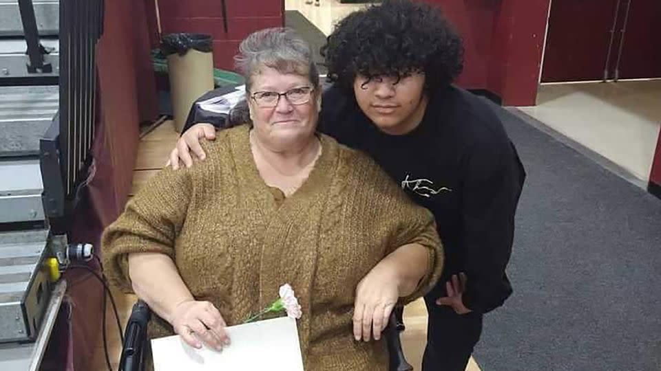 Shadrach with his grandmother, Tina Hall - Courtesy Tina Hall