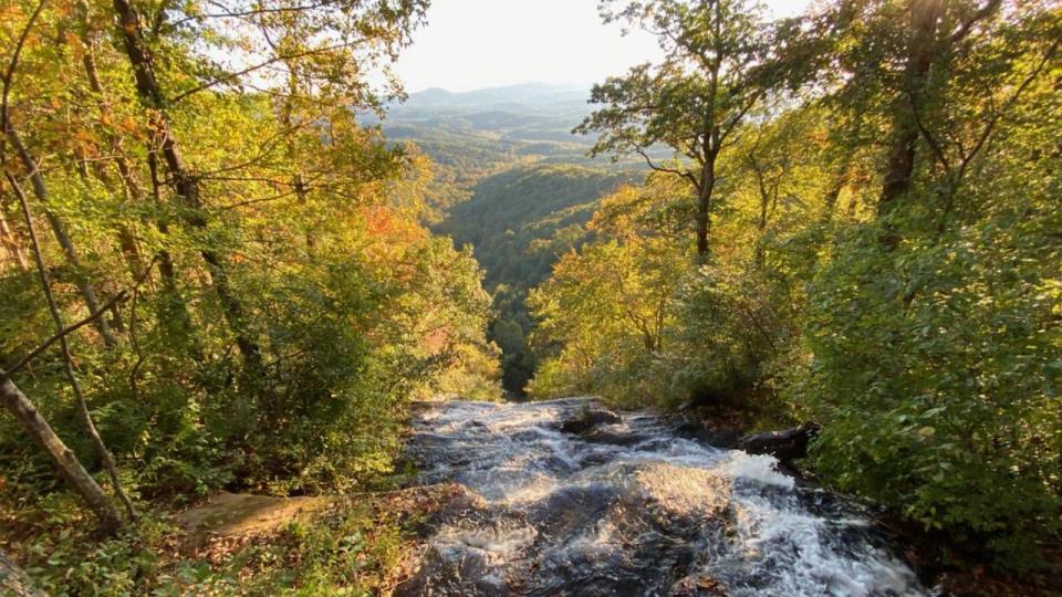 View from the top of Amicalola Falls. (PHOTO: Scott Flynn/WSB-TV)
