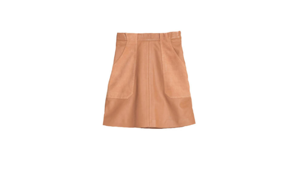 H&M Leather Skirt, $129, H&M