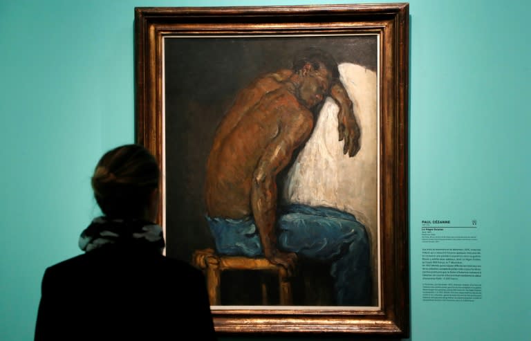 Among the pictures acquired by Claude Monet for his private collection is the rarely seen "Negro Scipio" painted by French artist Paul Cezanne in 1867