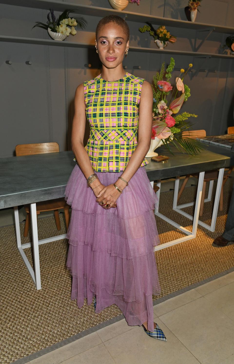 <p>WHO: Adwoa Aboah</p> <p>WHAT: Burberry</p> <p>WHERE: At the Burberry pre-collection launch, London</p> <p>WHEN: June 8, 2018</p>