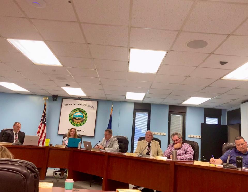 Members of Delaware County Council at their meeting June 27.