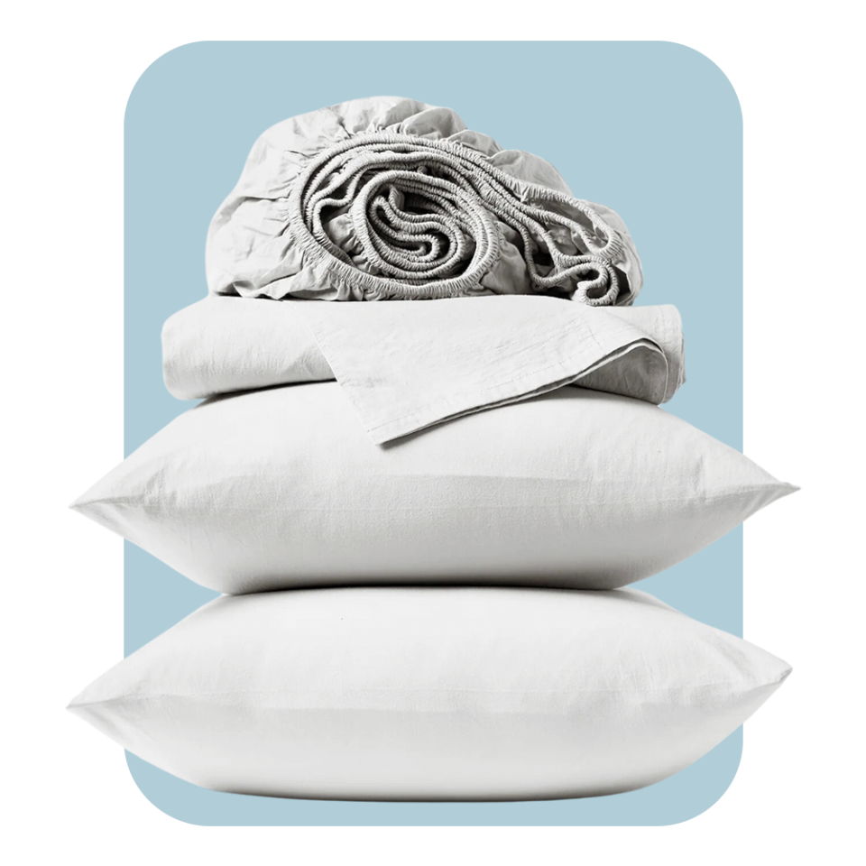 <p><a href="https://go.redirectingat.com?id=74968X1596630&url=https%3A%2F%2Fwww.coyuchi.com%2Fproducts%2Forganic-crinkled-percale-sheets%3Fvariant%3D46045693149476&sref=https%3A%2F%2F" rel="nofollow noopener" target="_blank" data-ylk="slk:Shop Now;elm:context_link;itc:0;sec:content-canvas" class="link ">Shop Now</a></p><p>Organic Crinkled Percale Sheet Set</p><p>coyuchi.com</p><p>$208.00</p>