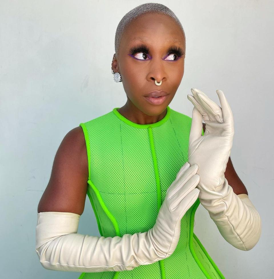 L'eye-liner violet de Cynthia Erivo